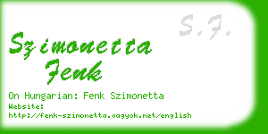 szimonetta fenk business card